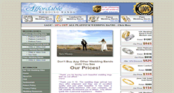 Desktop Screenshot of affordableweddingbands.com